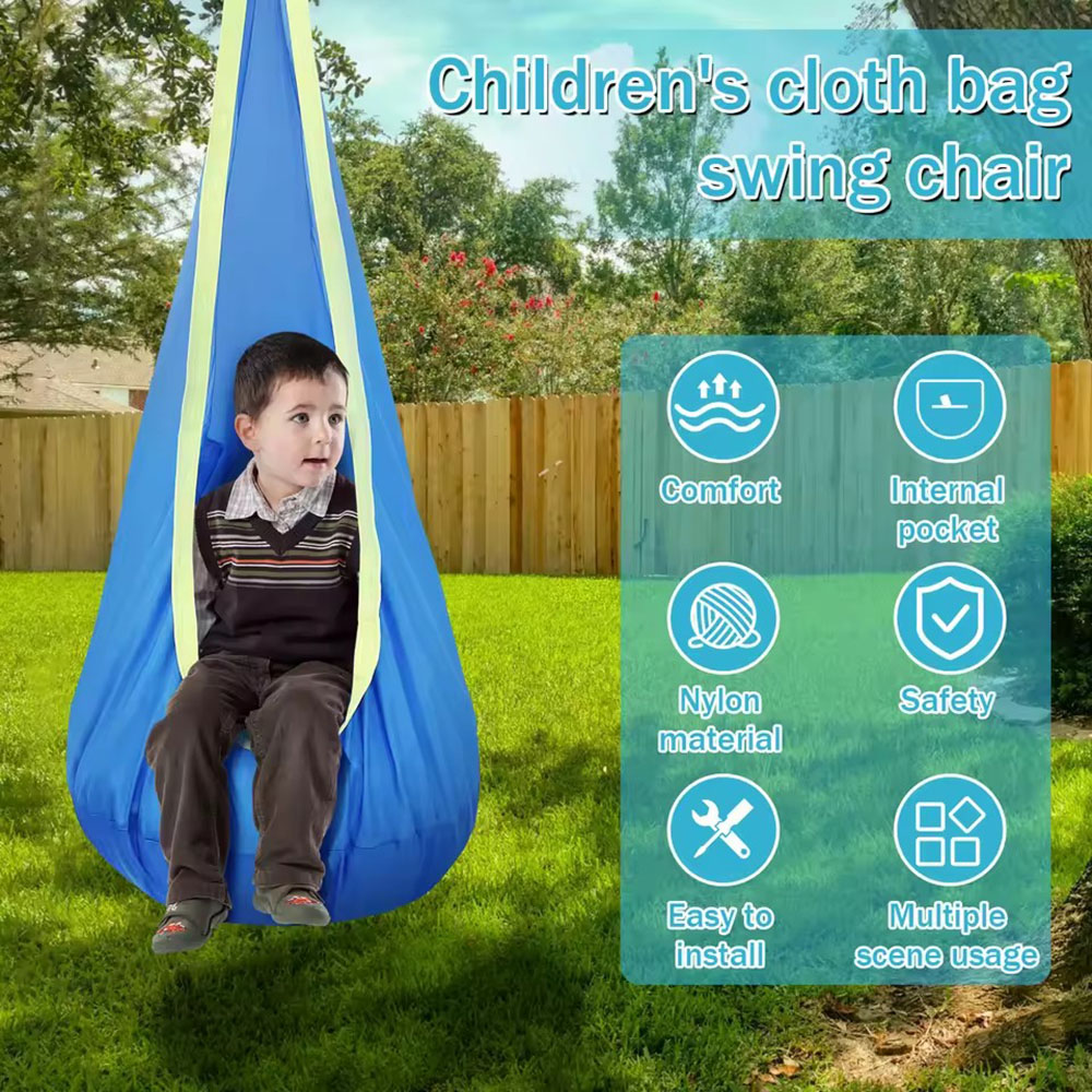 Kids Outdoor Swing Chair - Columpio Tipo Nido para Niños, Silla