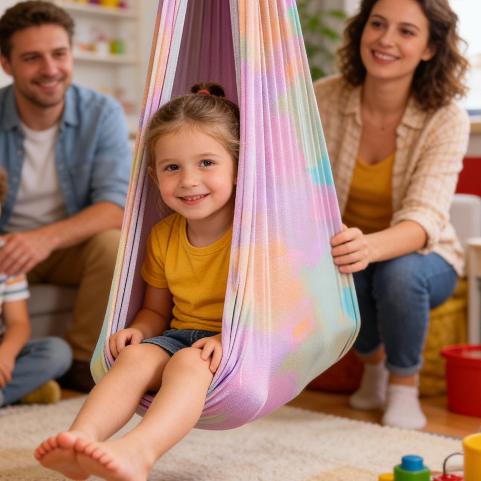 Kids Outdoor Hammock Swing - Columpio para niños, silla de yoga