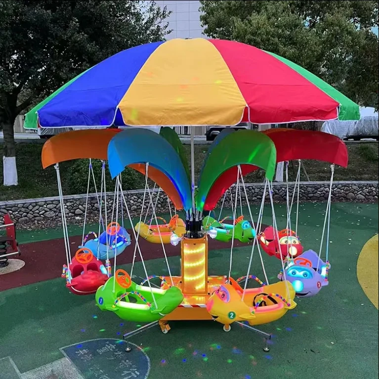 Kids Outdoor Swing Chair - Carrusel giratorio mini 2026 para niños,