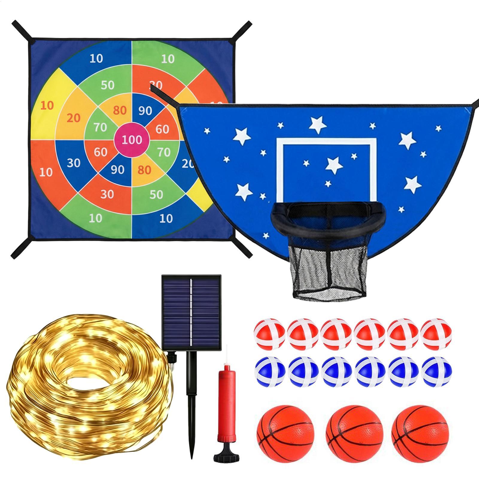 Kids Outdoor Basketball Hoop - Aro de baloncesto para trampolín con
