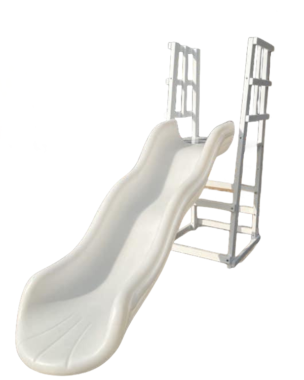 Kids Outdoor Slide Set - Gran oferta, tobogán doble blanco para