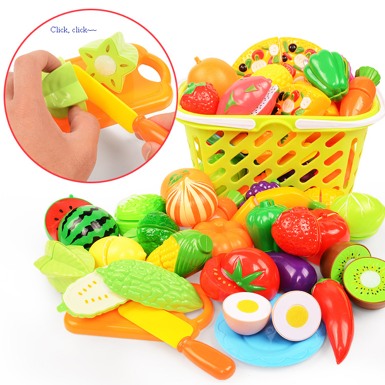 Kids Outdoor Kitchen Set - Juego de cortar comida para niños,