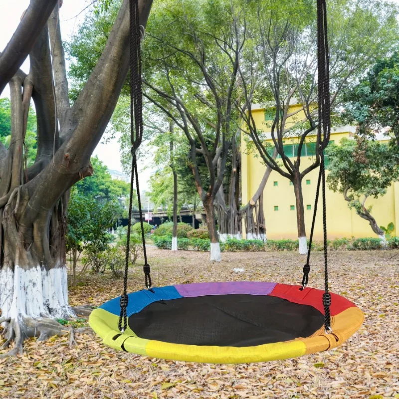 Hamaca Circular de Lona Oxford - Kids Outdoor Hammock Swing reseña y precio