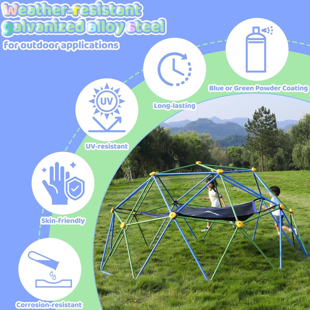 Estructura de Juego Geométrica - Kids Outdoor Dome Climber reseña y precio