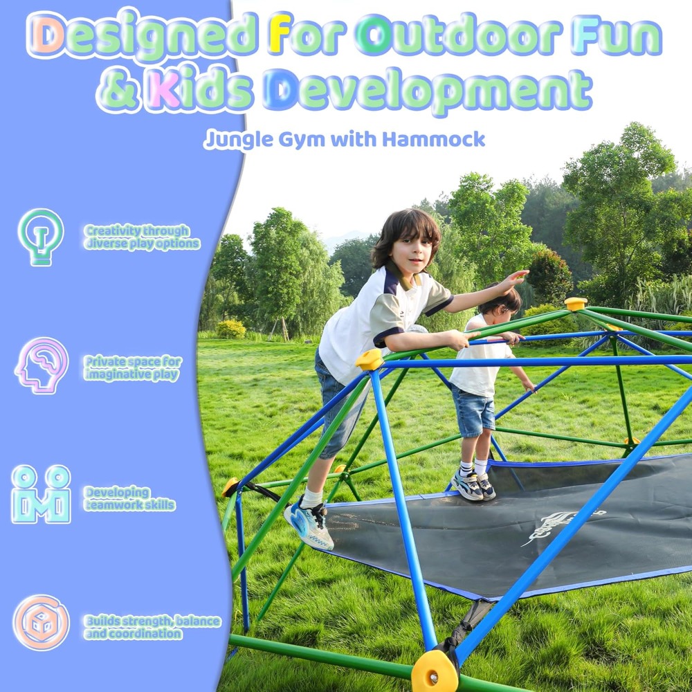Estructura de Juego Geométrica - Kids Outdoor Dome Climber reseña y precio