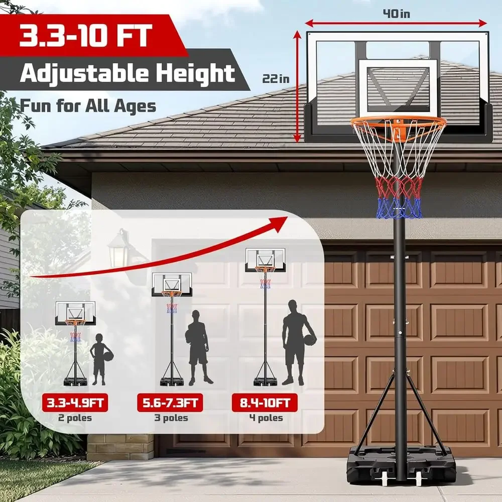 Aro de Baloncesto Portátil par - Kids Outdoor Basketball Hoop reseña y precio