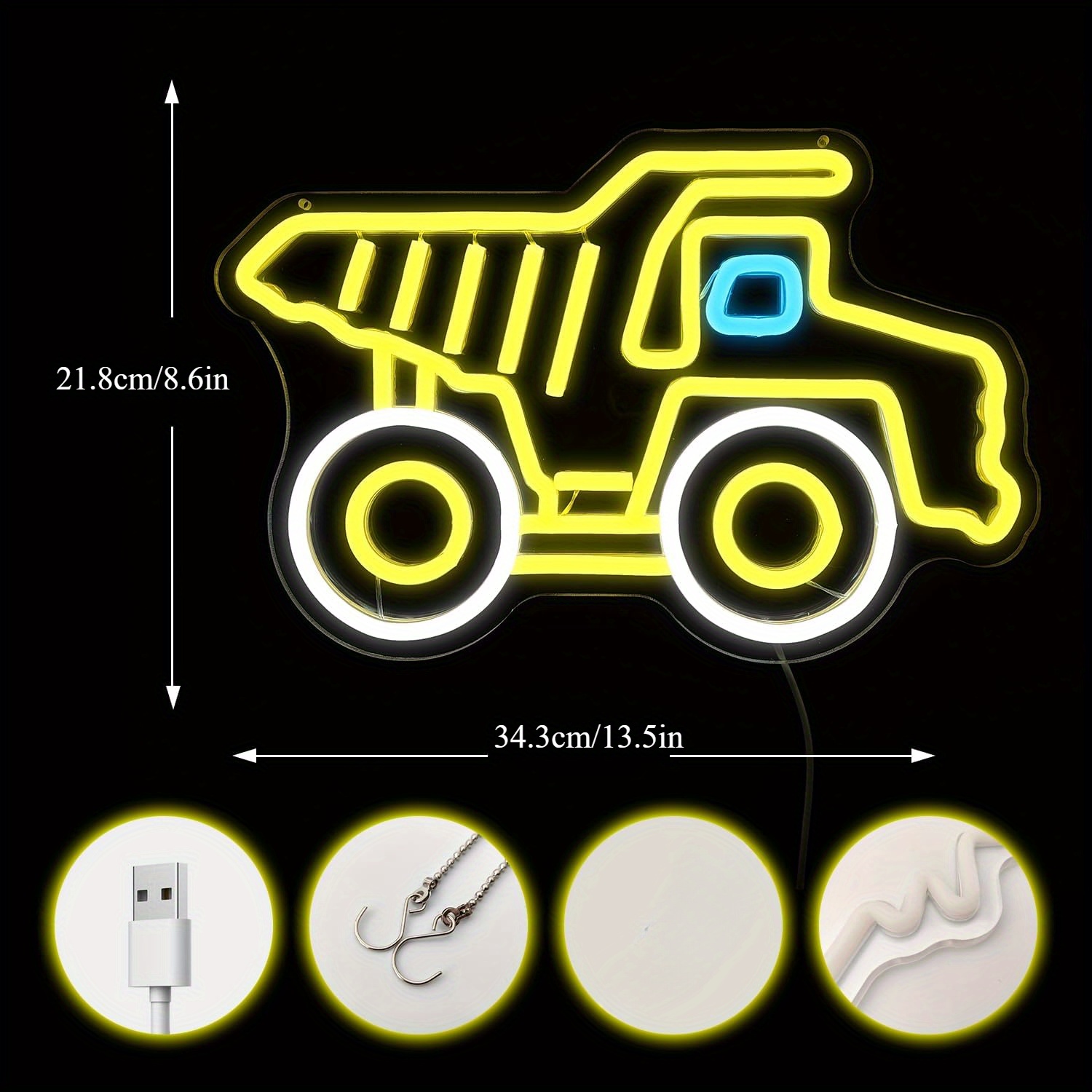 Letrero LED de Neón con Forma  - Kids Outdoor Dump Truck reseña y precio