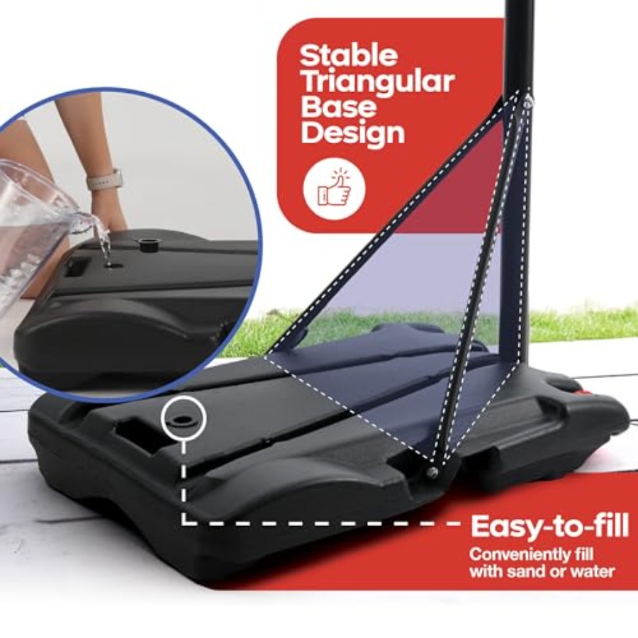 Aro de baloncesto para niños p - Kids Outdoor Basketball Hoop reseña y precio
