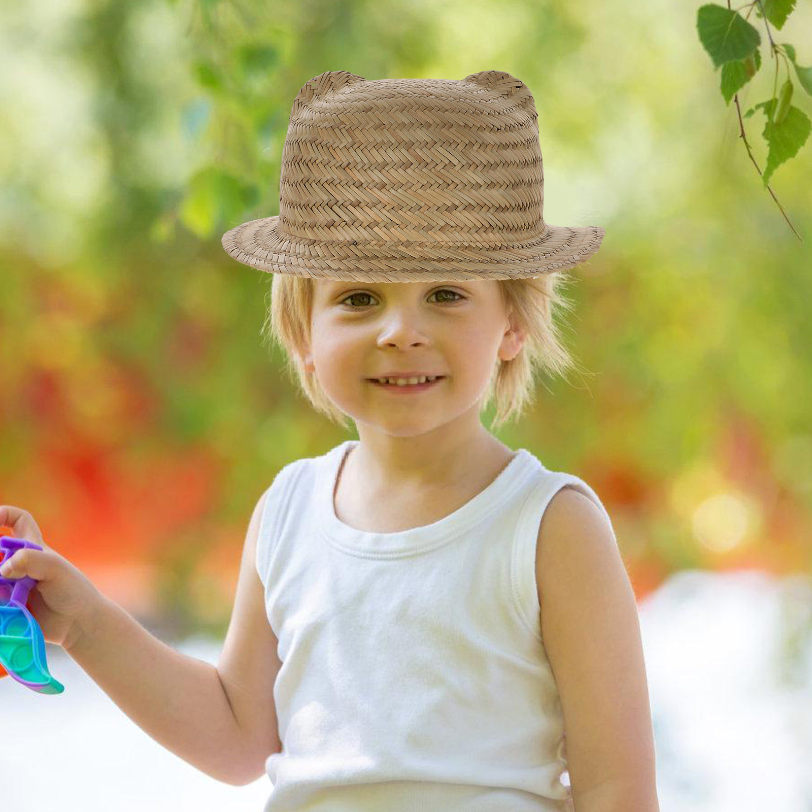 Sombrero de paja para niños, d - Kids Outdoor Play reseña y precio