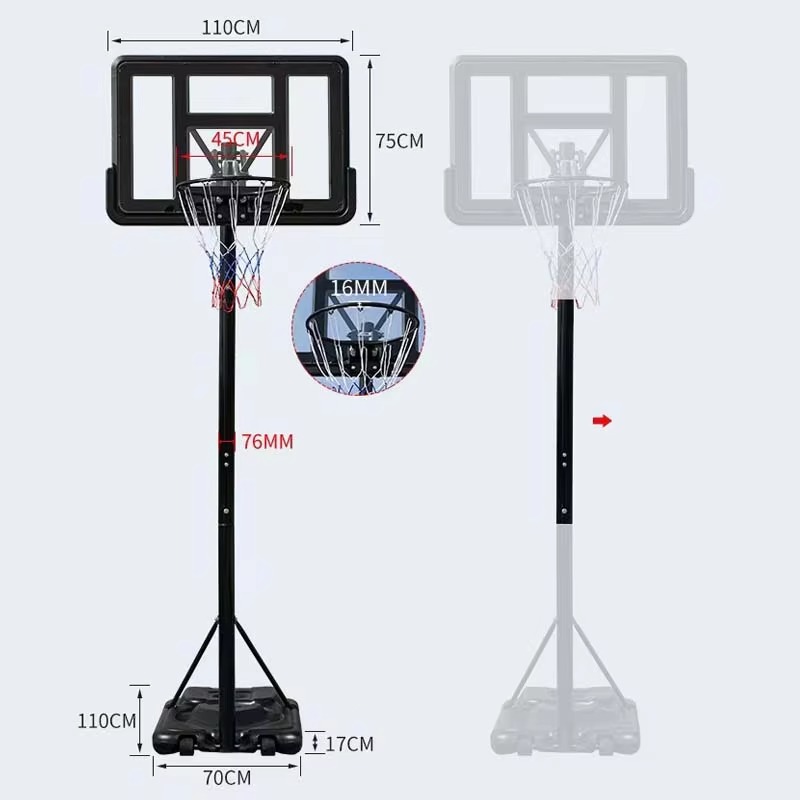 Aro de baloncesto portátil par - Kids Outdoor Basketball Hoop reseña y precio