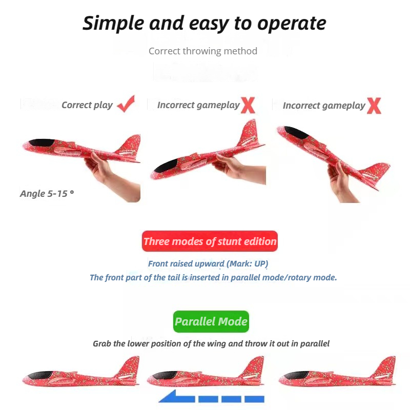 Avión grande de espuma de 48cm - Kids Outdoor Play reseña y precio