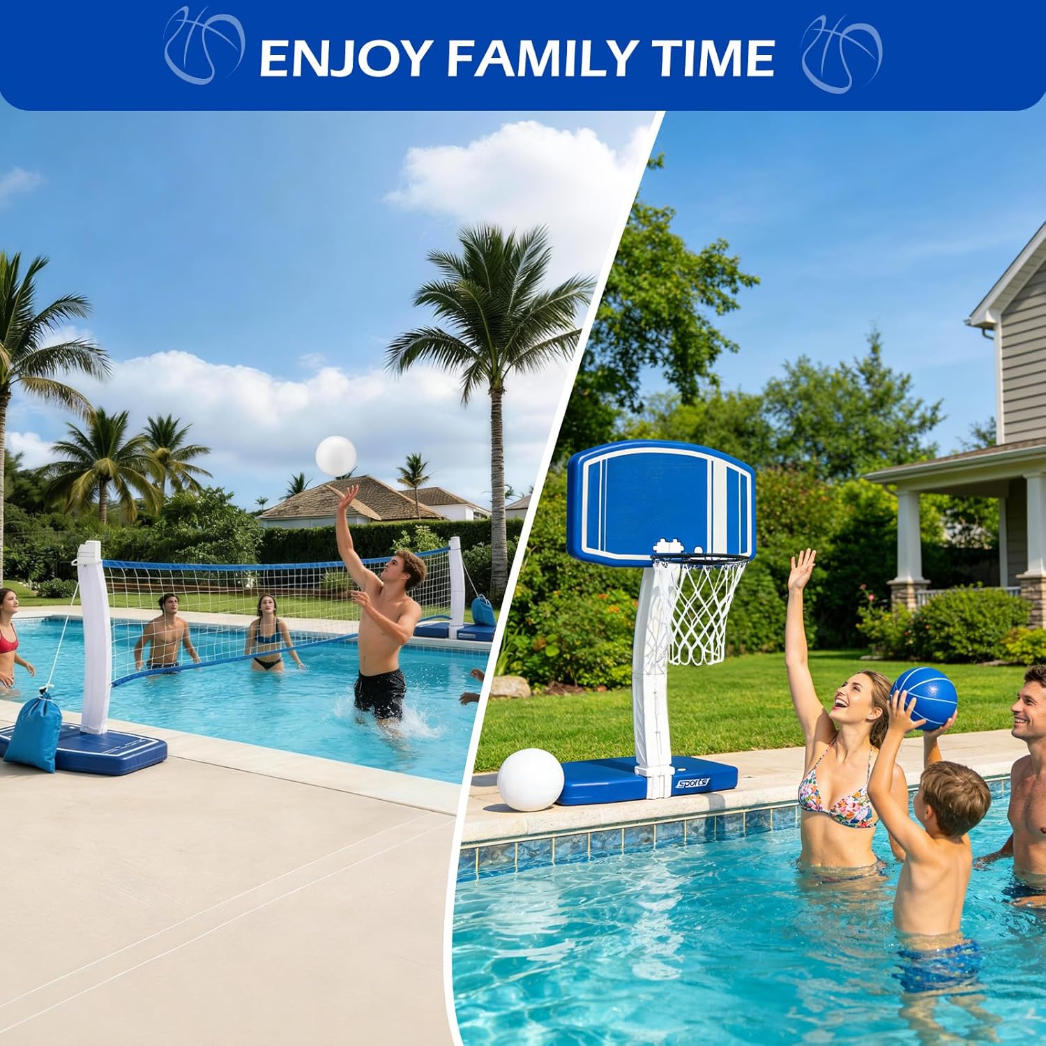 Aro de Baloncesto y Red de Vol - Kids Outdoor Basketball Hoop reseña y precio