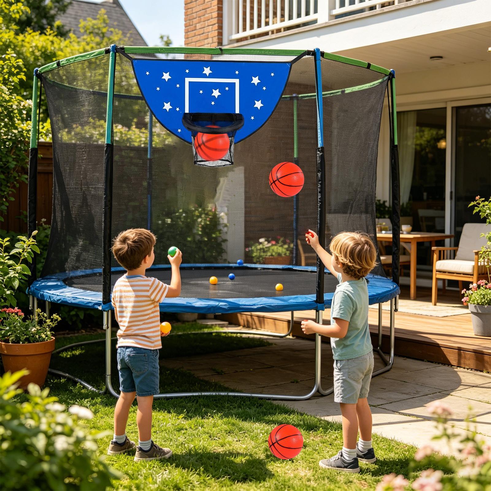 Aro de baloncesto para trampol - Kids Outdoor Basketball Hoop reseña y precio