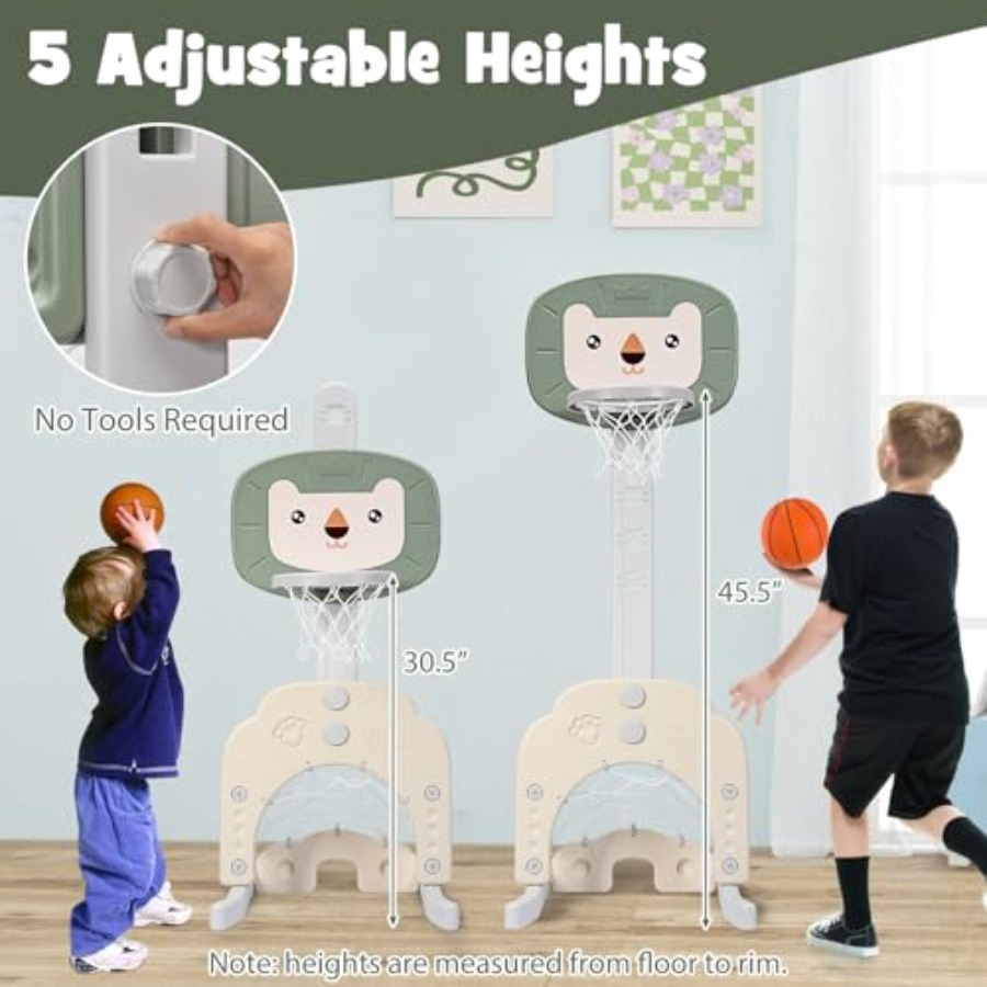 Canasta de baloncesto para niñ - Kids Outdoor Basketball Hoop reseña y precio