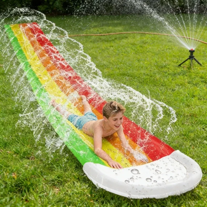 Juguetes acuáticos inflables d - Kids Outdoor Slide Set reseña y precio