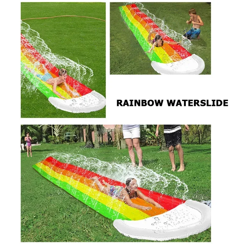 Juguetes acuáticos inflables d - Kids Outdoor Slide Set reseña y precio