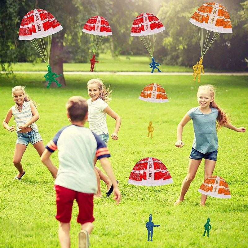 10/100 Uds juguetes de paracaí - Kids Unique Outdoor Toys reseña y precio