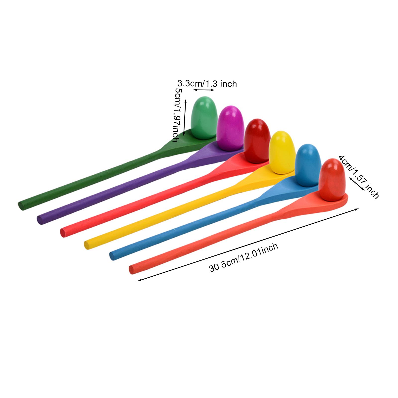 Juego de 6 Cucharas para Huevo - Kids Outdoor Games For Party reseña y precio