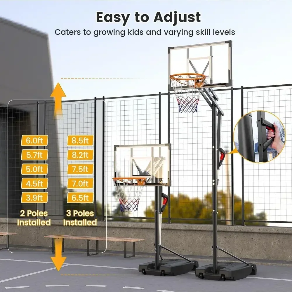 Aro de Baloncesto Portátil par - Kids Outdoor Basketball Hoop reseña y precio