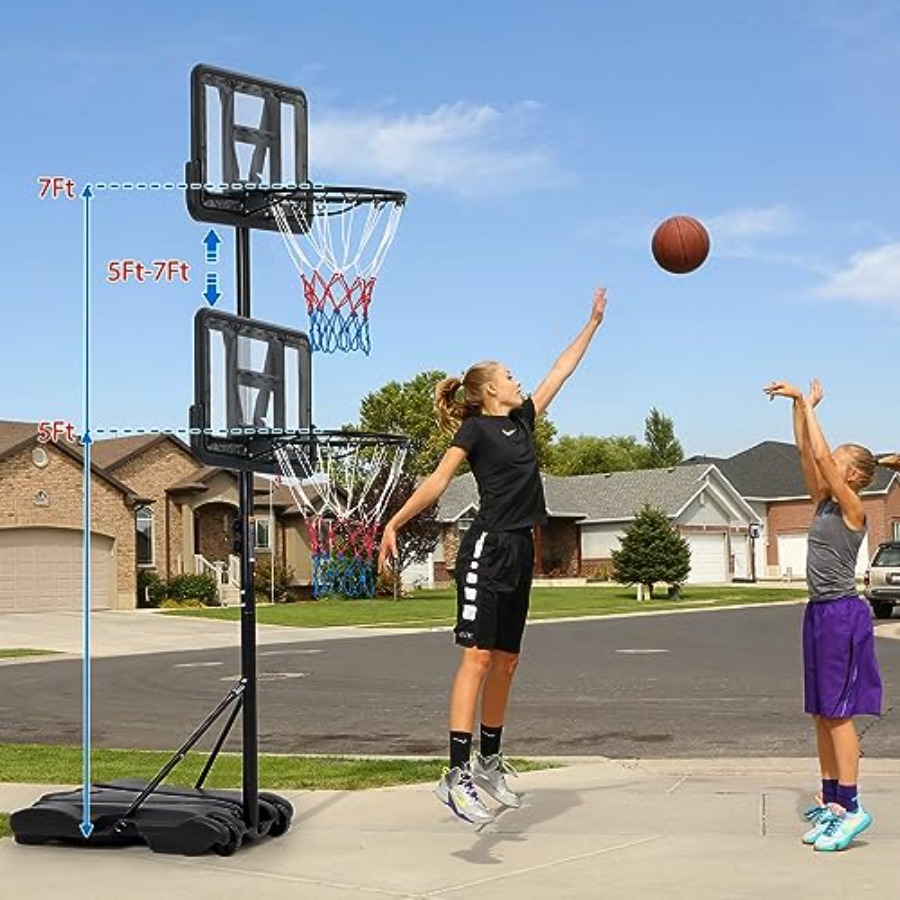 Canasta de baloncesto para niñ - Kids Outdoor Basketball Hoop reseña y precio