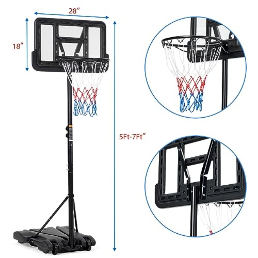 Canasta de baloncesto para niñ - Kids Outdoor Basketball Hoop reseña y precio