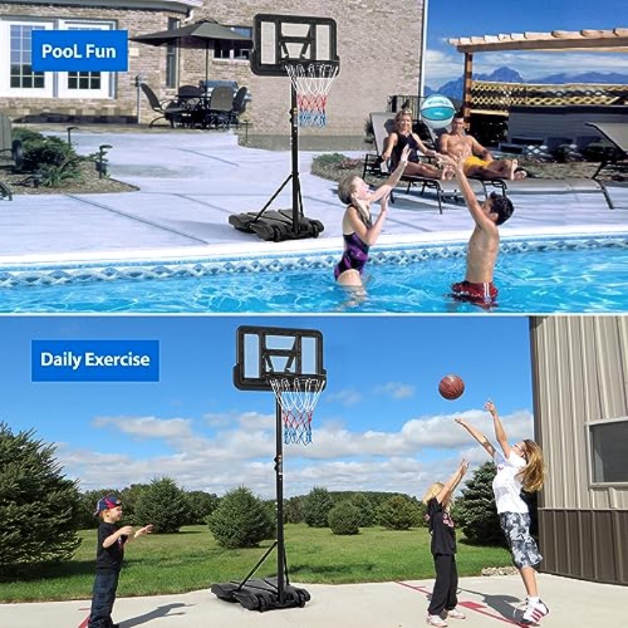 Canasta de baloncesto para niñ - Kids Outdoor Basketball Hoop reseña y precio